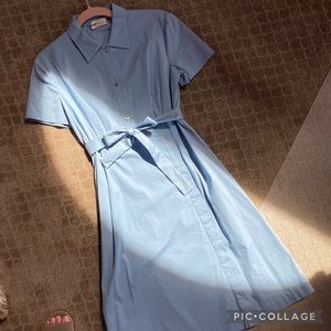 Vintage Prada pale blue a-line dress